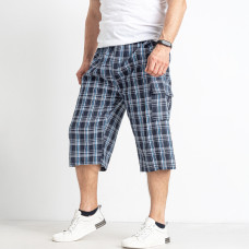 3032-2* сині чоловічі шорти мікс рацвіток (в клітинку, 10 од. розміри норма: XL-5XL, повторюються) видача наступного дня