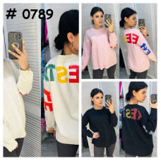 0789* мікс кольорів жіночий светр (6 од., розміри норма-напівбатал: M-XL універсальний) видача наступного дня