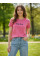 8901-23 рожева жіноча футболка (турецький бавовна, з накаткою, 3 од., розміри норма: S. M. L)