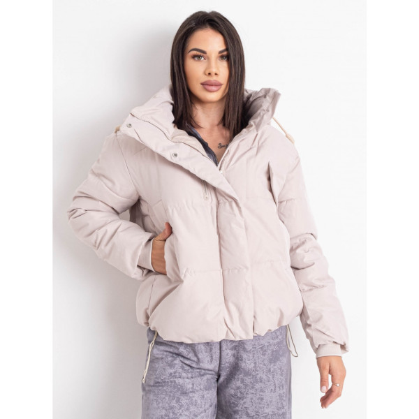 0235-100 молочна жіноча куртка (5 од. розміри норма: M. L. XL. 2XL. 3XL)