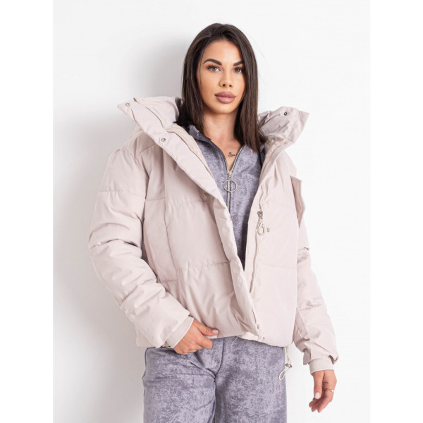 0235-100 молочна жіноча куртка (5 од. розміри норма: M. L. XL. 2XL. 3XL)