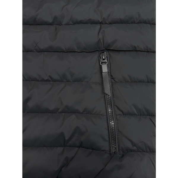 0046-1 чорна чоловіча жилетка (синтепон, з капюшоном, 5од, розміри батал: 4XL. 5XL. 6XL. 7XL. 8XL)