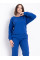 16780-2 синій жіночий костюм (SARA, трикотаж, 2 од. розміри напівбатал: 46/48, 50/52)
