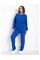 16780-2 синій жіночий костюм (SARA, трикотаж, 2 од. розміри напівбатал: 46/48, 50/52)