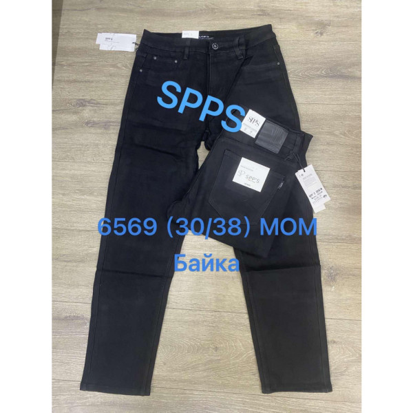 6569 чорні чоловічі джинси на байку (SPPS, MOM, бавовна, 8 од. розміри норма: 30, 31. 32. 33. 33. 34. 36. 38)