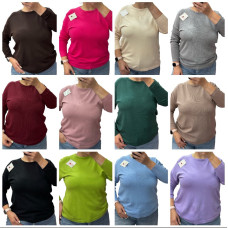 25230-99 * мікс забарвлень жіночий светр (бавовна, кашемір, 6 од. універсальний батальний розмір: 52-58) видача наступного дня