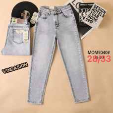 5040* сірі жіночі джинси мом (VINDASION, 6 од. розміри напівбатал: 28. 29. 30. 31. 32. 33) видача наступного дня