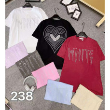 0238# мікс квітів жіноча футболка (95% бавовна, 12 од., розміри оверсайз) видача наступного дня