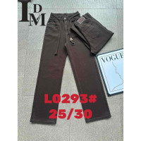 0293# темно коричневі жіночі джинси (стрейч-коттон, 6 од., розміри норма: 25-30) видача наступного дня