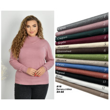 0818 * мікс кольорів жіночий кашеміровий гольф (6 од., розміри батал: 54-58) видача наступного дня
