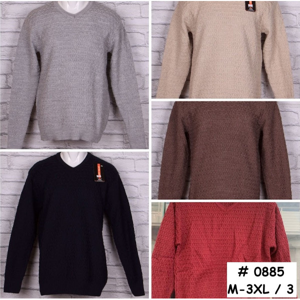0885* вибір кольору чоловічий светр (3 од., розміри норма: M-XL) видача наступного дня