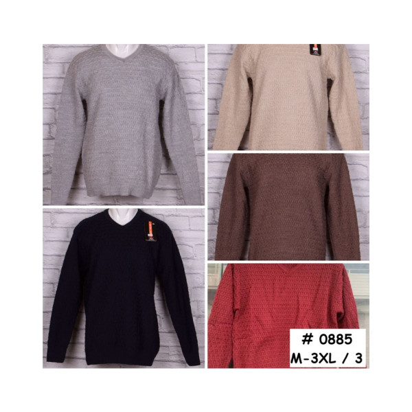 0885* вибір кольору чоловічий светр (3 од., розміри норма: M-XL) видача наступного дня