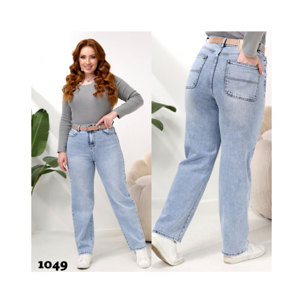1049# блакитні жіночі джинси, стрейч-коттон (6 од., розміри норма: 25-30) видача наступного дня