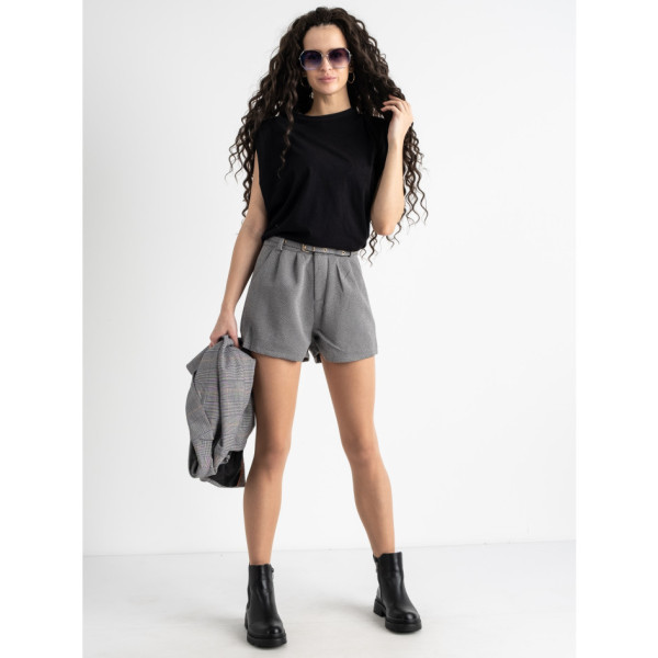 2801-3 сірі шорти твідові жіночі (3 од. розміри: S.M.L)