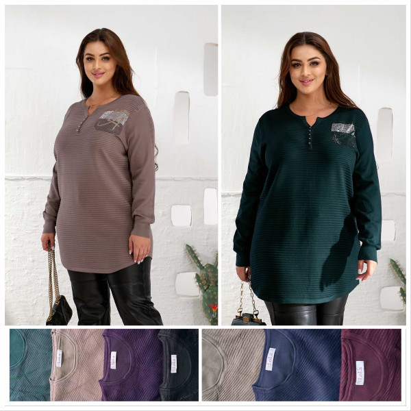 3103 * мікс квітів жіночий светр (кашемір, 10 од., розміри батал: 58-60 універсальний) видача наступного дня