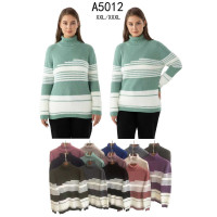 5012 мікс квітів жіночий светр (5 од., розміри батал: 2xl-3xl)