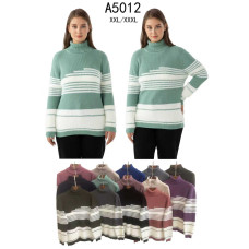 5012 мікс квітів жіночий светр (5 од., розміри батал: 2xl-3xl)