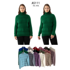 5111 мікс квітів жіночий светр ( 5 од., розміри батал: 2xl-3xl)