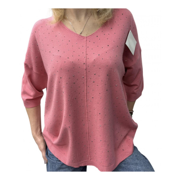 25200* мікс кольорів жіночий светр (бавовна-кашемір, 6 од., розміри батал: 50-58) видача наступного дня