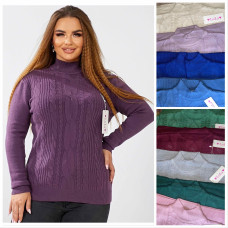 0419 * мікс квітів жіночий светр (кашемір, 5 од., розміри батал: 54 універсальний) видача наступного дня