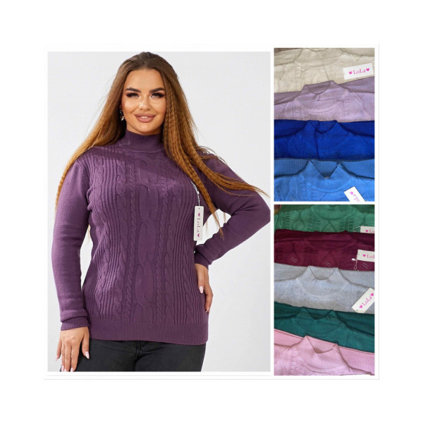 0419 * мікс кольорів жіночий светр (кашемір, 5 од., розміри батал: 54 універсальний) видача наступного дня