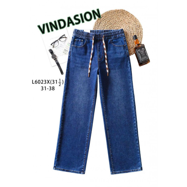 6023-2 # сині жіночі джинси (VINDASION, 6 од. розміри батал: 31-38) видача наступного дня