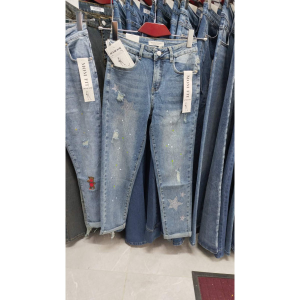 0575# блакитні жіночі стрейчові джинси New Jeans (6 од., розміри норма: 25-30) видача наступного дня