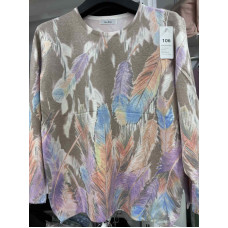 0106-2 # мікс квітів жіночий светр (з камінням, кашемір, 10 од., розміри батал: 52-56 універсальний) видача наступного дня