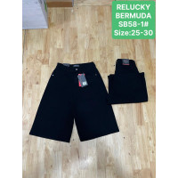 0058# черные женские джинсовые шорты (Relucky, 6 ед, размеры норма: 25-30) выдача на следующий день Relucky