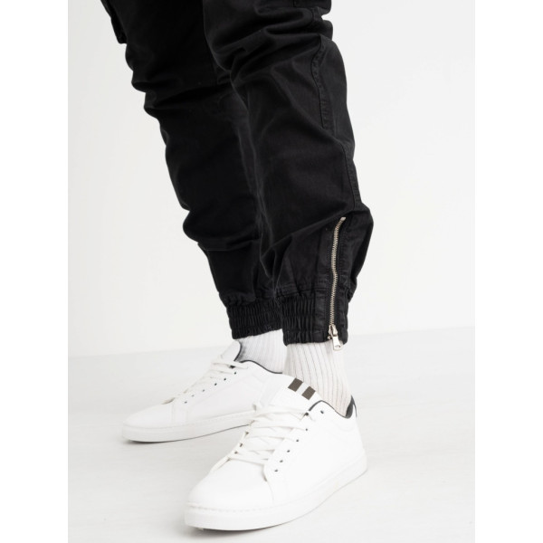 1952-12 / черные мужскые джоггеры (In Yesir, стрейчевые, 2ед. размеры норма: 29, 29) Джогеры