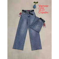 0206# блакитні жіночі джинси vanver (стрейч коттон, 6 од., розміри норма: 25-27) видача наступного дня Vanver