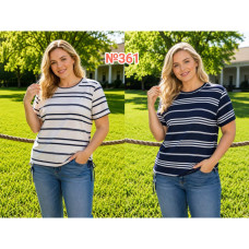 0361 # выбор цвета женская футболка (трикотаж, 4 ед, размеры батал: 2XL-5XL) выдача на следующий день Футболка