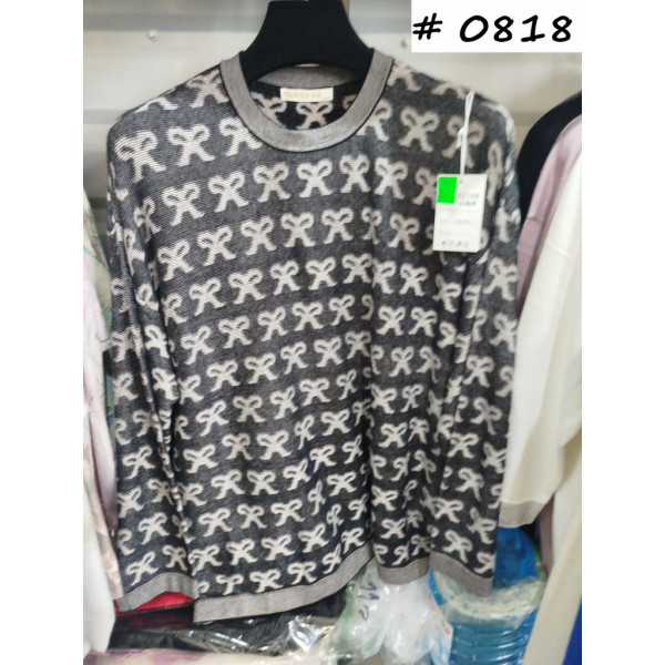 0818# микс цветов женский свитер (Kiss me, 10 ед, размеры полубатал: XL-3XL универсальный) выдача на следующий день Kiss me