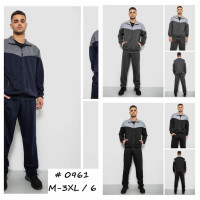0961# выбор цвета мужской спортивный костюм (двунитка, 6 ед, размеры норма: M-3XL) выдача на следующий день Спортивный костюм