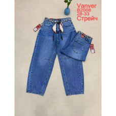2008# блакитні жіночі джинси vanver (стрейч коттон, 6 од., розміри напівбатал: 28-33) видача наступного дня Vanver