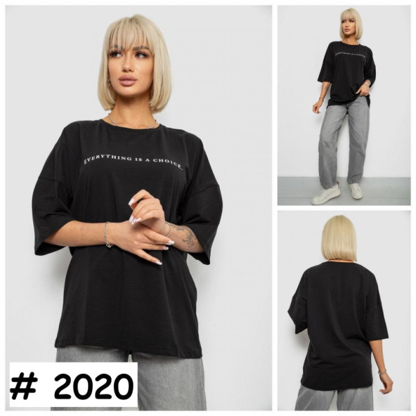 2020# выбор цвета женская футболка (4 ед, размеры полубатал: L-XL) выдача на следующий день Футболка