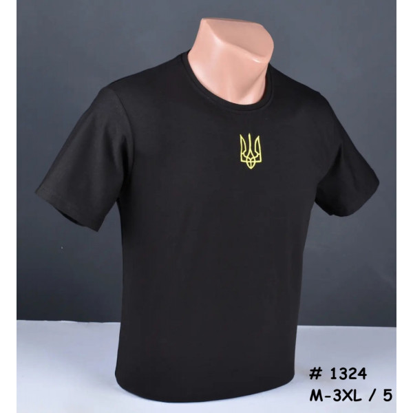 1324# выбор цвета мужская футболка (хлопок, 5 ед, размеры норма: M-3XL) выдача на следующий день Футболка