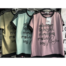 3817# выбор цвета женская футболка (3 ед, размеры батал: XXL) выдача на следующий день Футболка