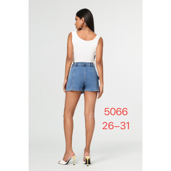5066# голубые женские шорты-юбка (New Jeans, стрейч, 6 ед, размеры норма: 26-31) выдача на следующий день New Jeans