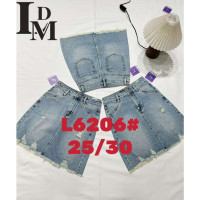 6206# голубая женская джинсовая юбка (LDM, 6 ед, размеры норма: 25-30) выдача на следующий день Юбка
