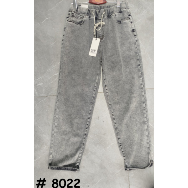 8022# сірі жіночі джинси (стрейч-коттон, 6 од., розміри батал: 32-42) видача наступного дня Джинси