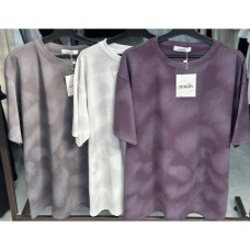 8886-3# микс цветов женская футболка (варенка, 3 ед, размеры норма: M-L универсальный) выдача на следующий день Футболка