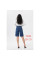 7009-2# синие женские джинсовые шорты с камнями (New Jeans, 6 ед, размеры норма: 26-31) выдача на следующий день Шорты