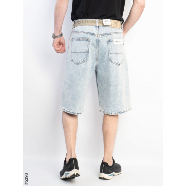 5393# голубые мужские джинсовые шорты (SPP'S JEANS, стрейч коттон, 8 ед, размеры норма: 29-38) выдача на следующий день SPPS