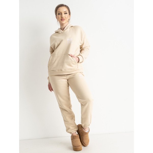 8759-100 Жіночий спортивний костюм Fashion молочний (1140709)