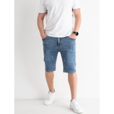 0815-5 / голубые мужские джинсовые шорты (New Jeans, стрейчевые, 5 ед. размеры норма: 29, 30, 31, 32, 38) Шорты