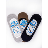 45794 темно-синие, серые и коричневые женские носки следы (хлопок, 12 ед. размеры норма: 40-45) Носки