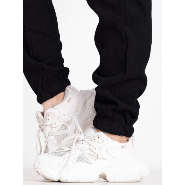 4897-1 черный женский костюм двойка (рубашка + штаны) (5'TH AVENUE, микровельвет, 3 ед. размеры полубатал:48, 50. 52) 5`th Avenue