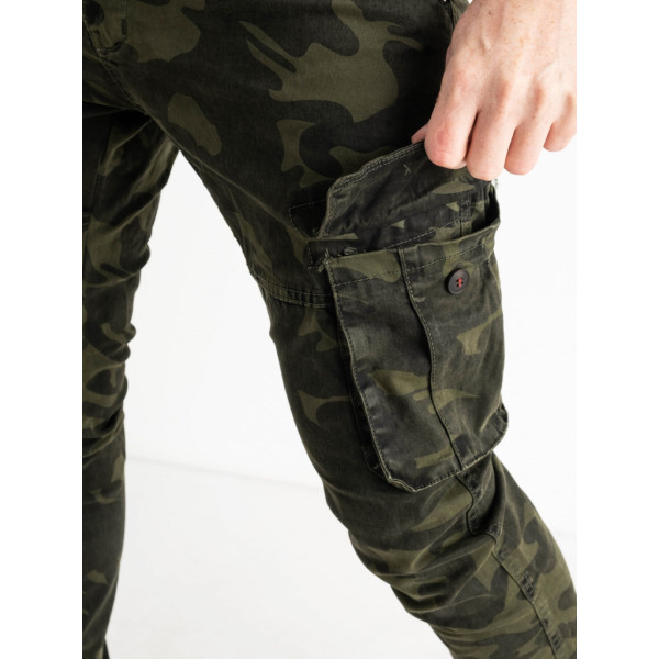 8671-7 / хаки мужские брюки (Olivio Plati, стрейчевые, 6 ед. размер норма: 42. 44. 46. 48. 50. 52) Джеггинсы