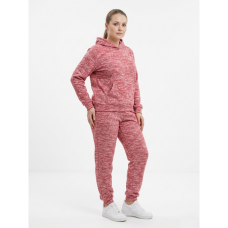 4965-5 красный женский спортивный костюм (двунитка, манжет, с капюшоном, 5ед, размеры полубатал: 46, 48, 50, 52, 54) Спортивный костюм